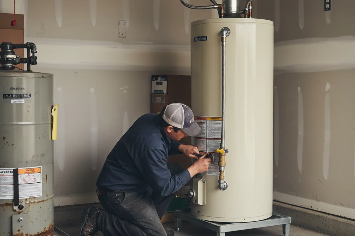 Water heater and shutoff valve replacement in Euclid